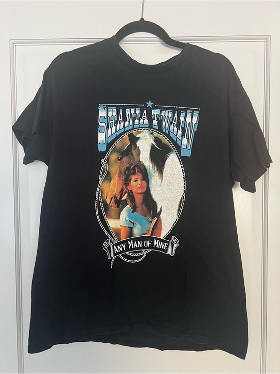 Gildan Tops - Gildan Black Graphic Tee with Teal Star and Light Blue Print (seen in T Swift)